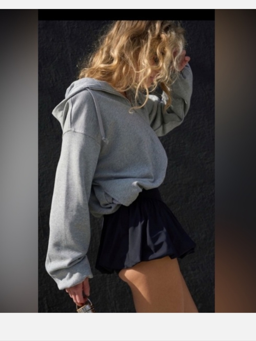 Free People movement bubble zip-up. NWT. Grey - Picture 3 of 5